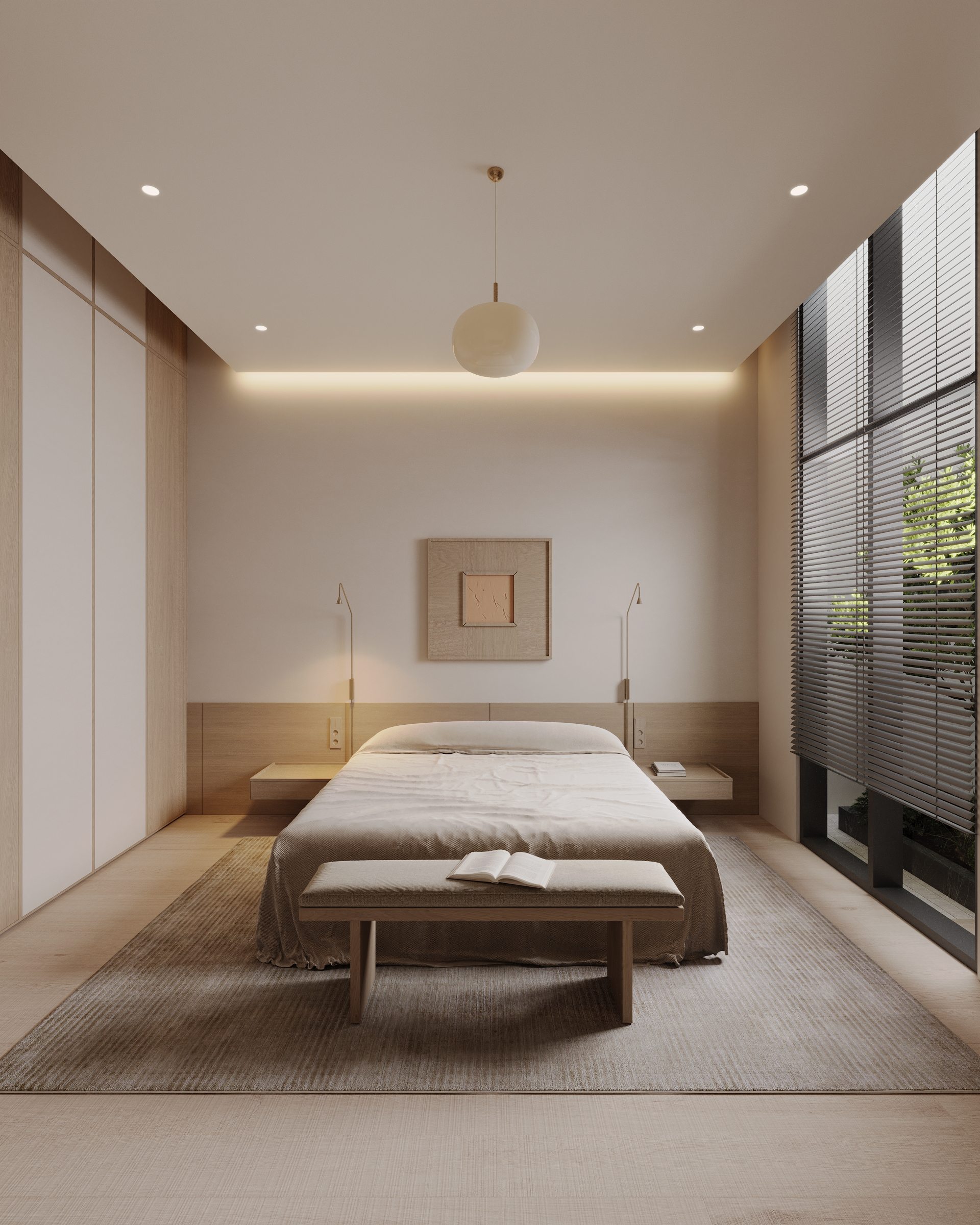 Sahar residence, master bedroom