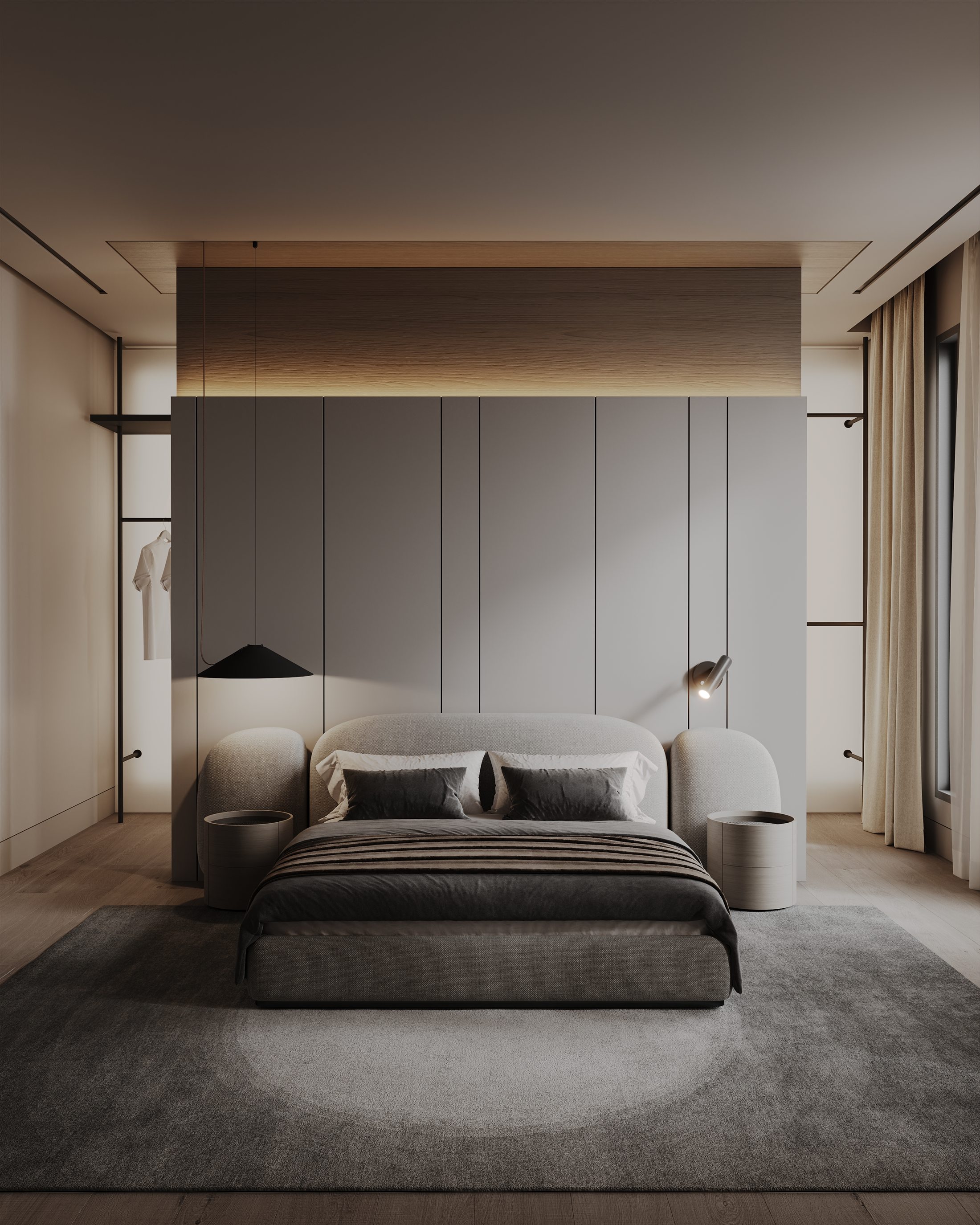 Thwini residence, master bedroom